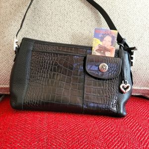 - Brighton Croc Embossed Leather shoulder bag. Make an Offer!